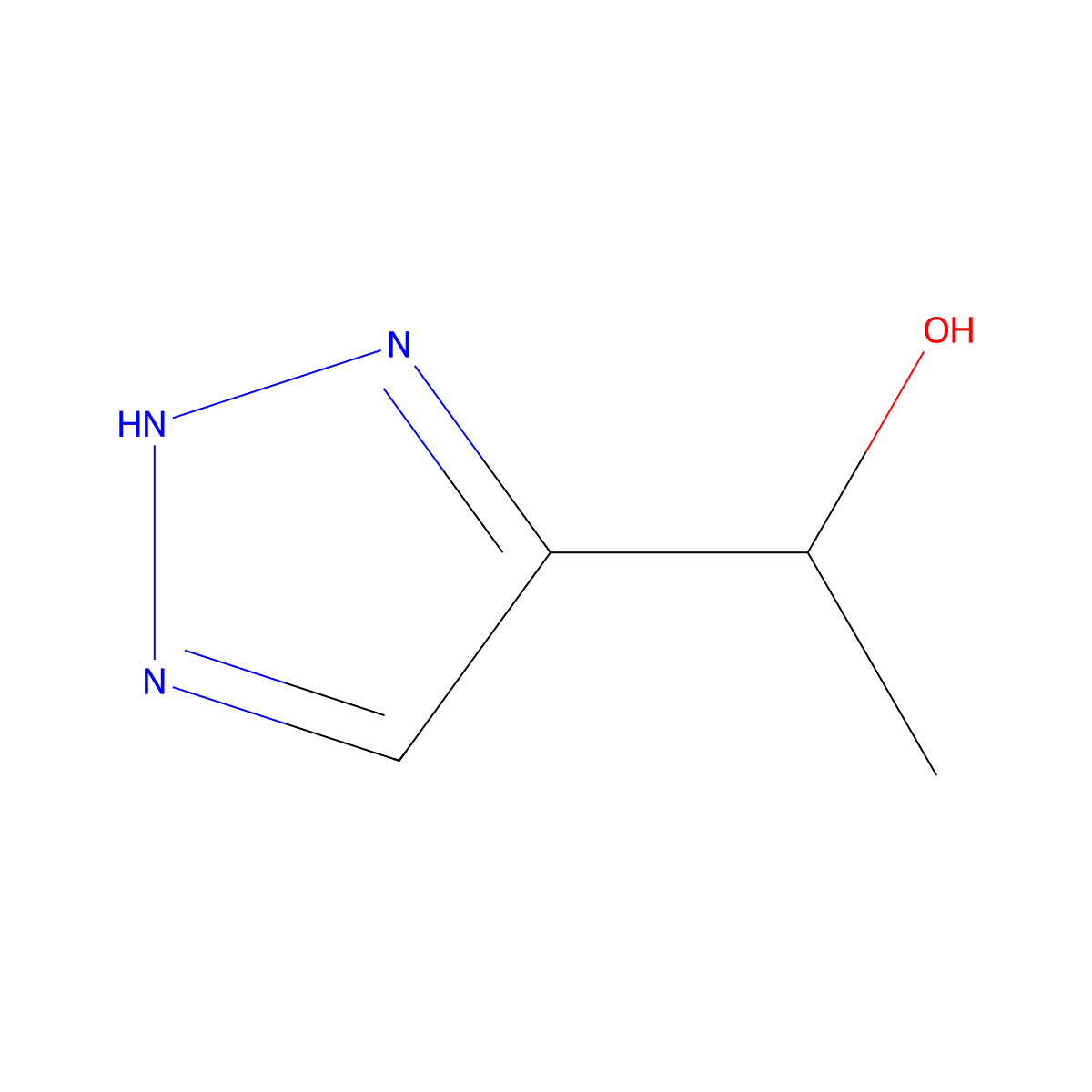 1-(1H-1,2,3-Triazol-4-yl)ethanol molecular structure, CAS 1398504-72-7