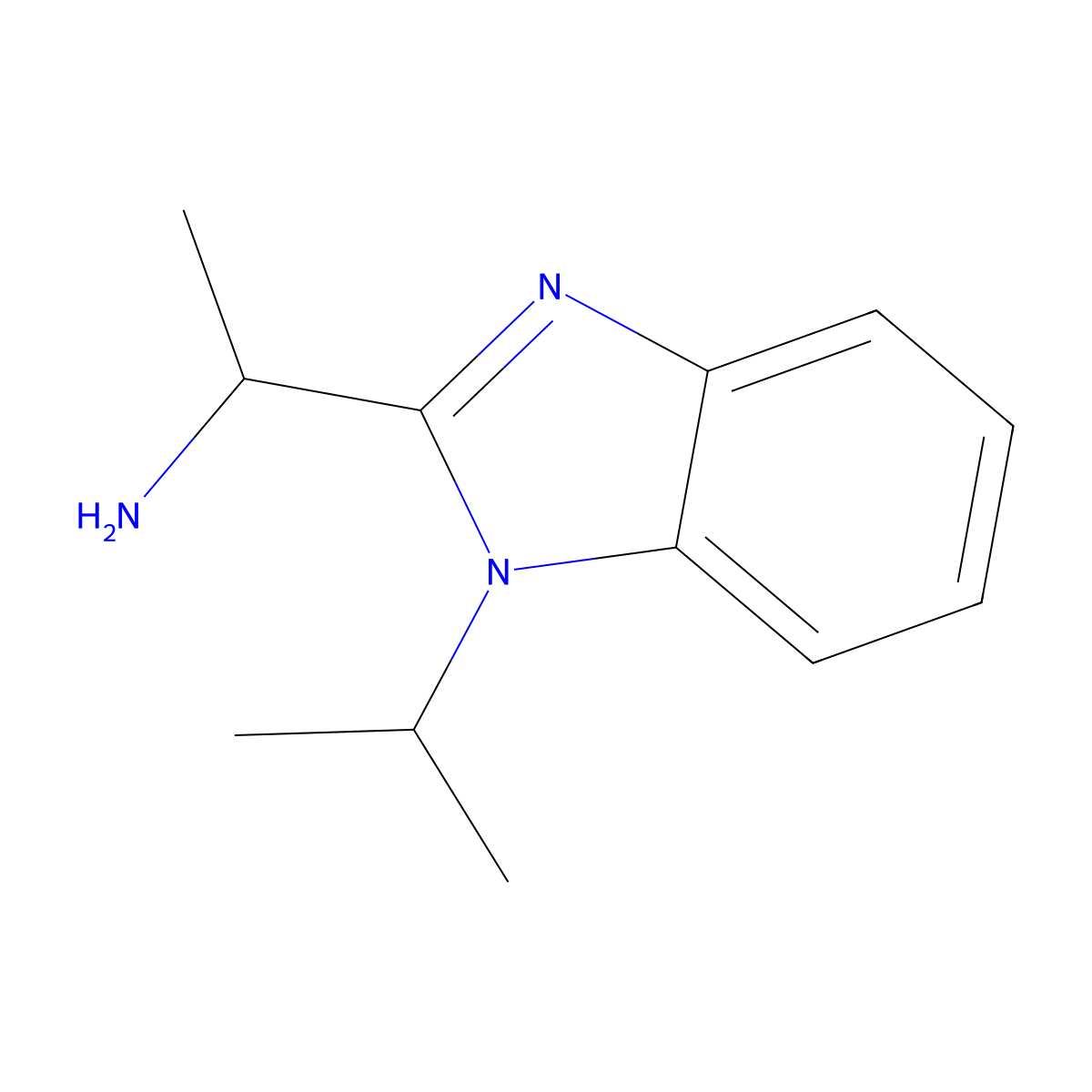 (S)-1-(1-Isopropyl-1H-benzo[D]imidazol-2-YL)ethanamine molecular structure, CAS 1398507-86-2