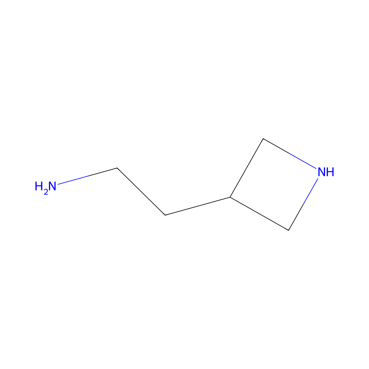 2-(Azetidin-3-yl)ethan-1-amine molecular structure, CAS 1398559-29-9