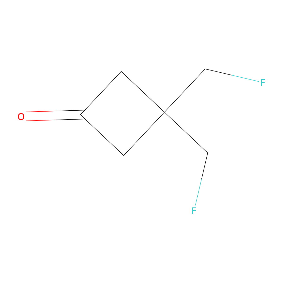 3,3-Bis(fluoromethyl)cyclobutan-1-one molecular structure, CAS 1398570-16-5