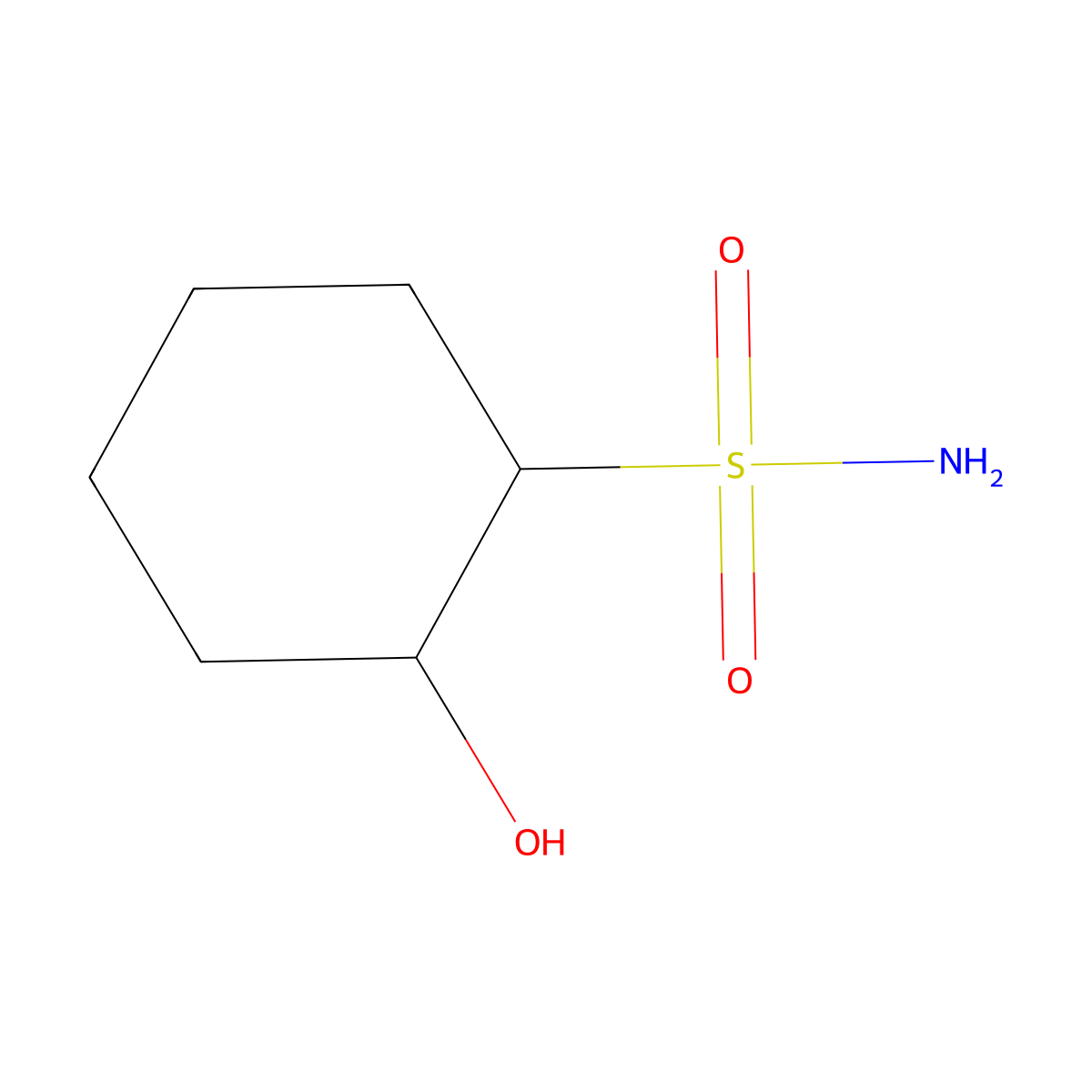2-Hydroxycyclohexane-1-sulfonamide molecular structure, CAS 1398626-74-8