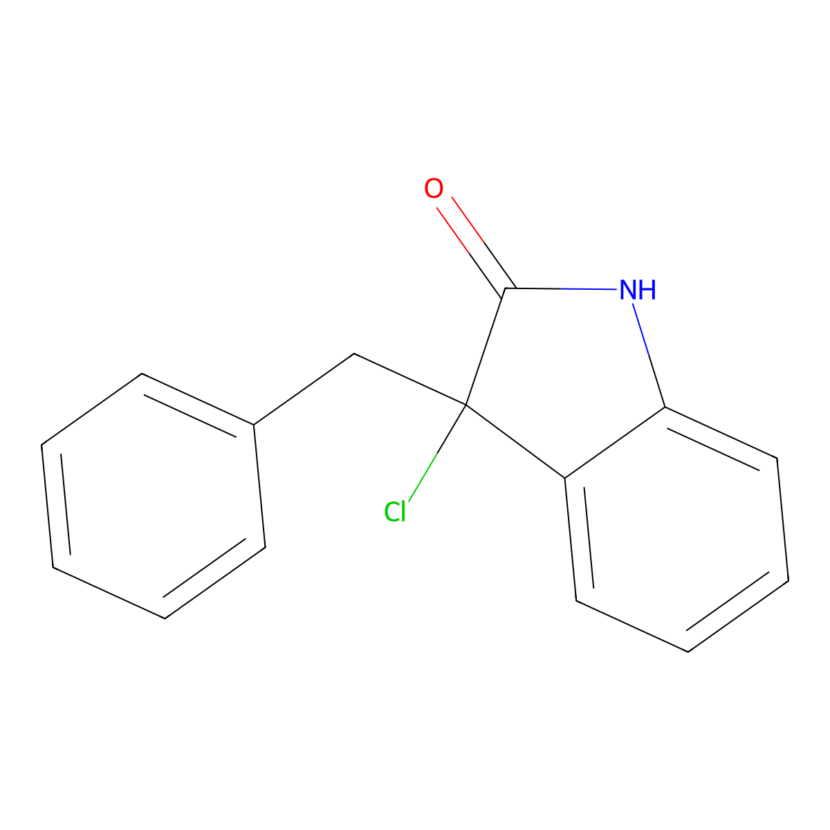 3-Benzyl-3-chloroindolin-2-one molecular structure, CAS 1398681-74-7