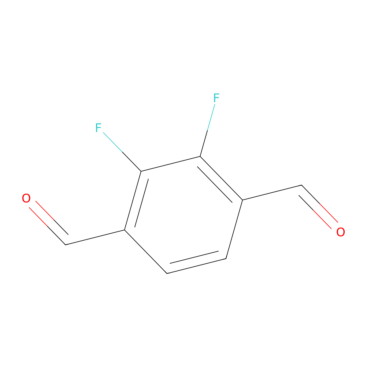 2,3-Difluoroterephthalaldehyde molecular structure, CAS 1398682-68-2