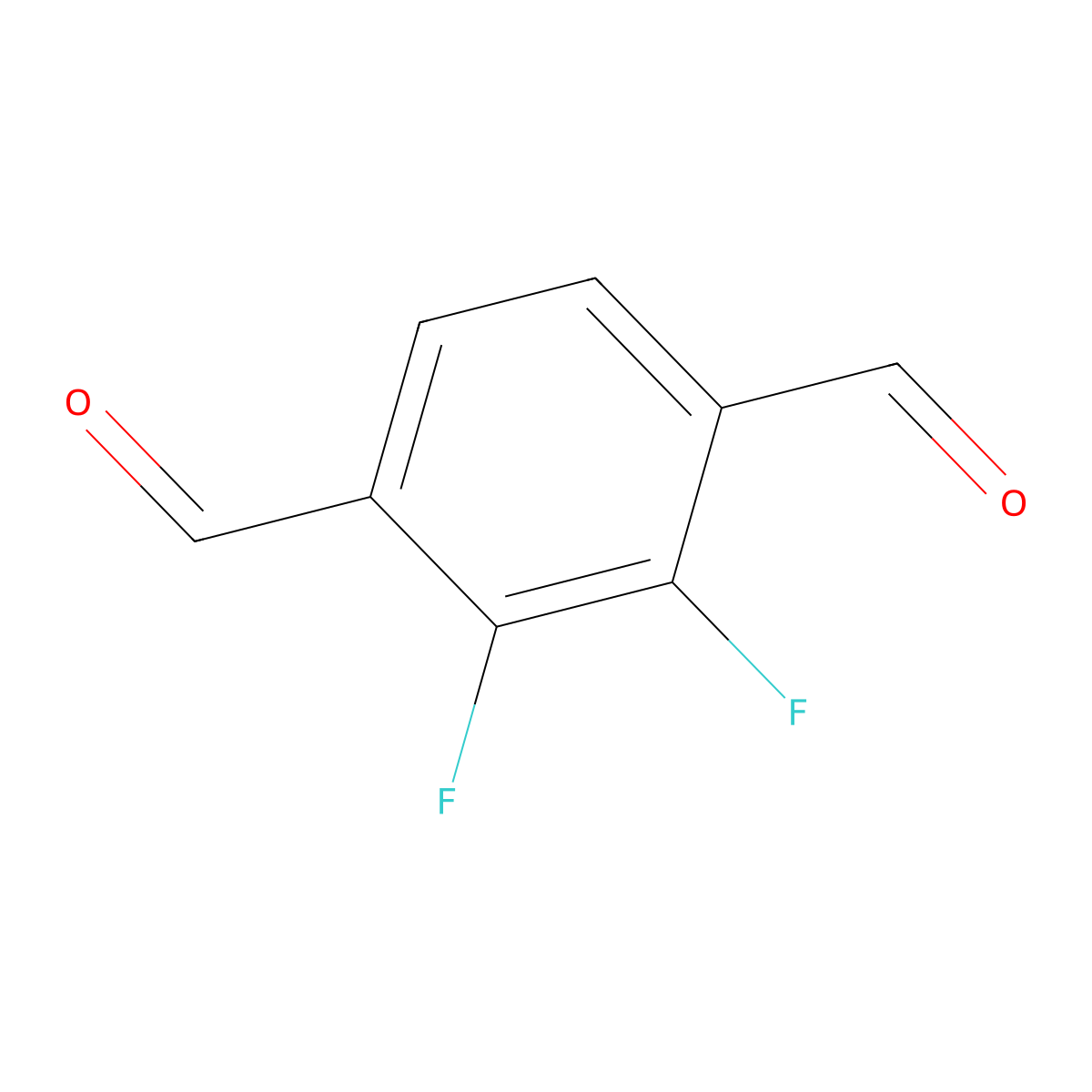 2,3-Difluoroterephthalaldehyde molecular structure, CAS 1398682-68-2