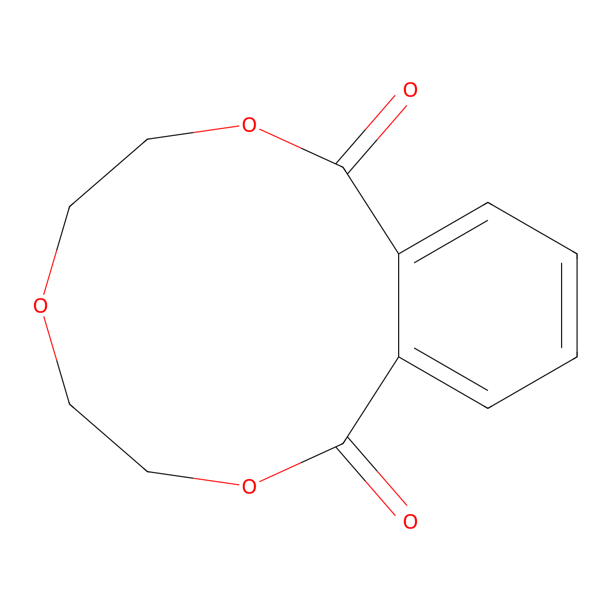 3,4,6,7-Tetrahydro-2,5,8-benzotrioxacycloundecin-1,9-dione molecular structure, CAS 13988-26-6