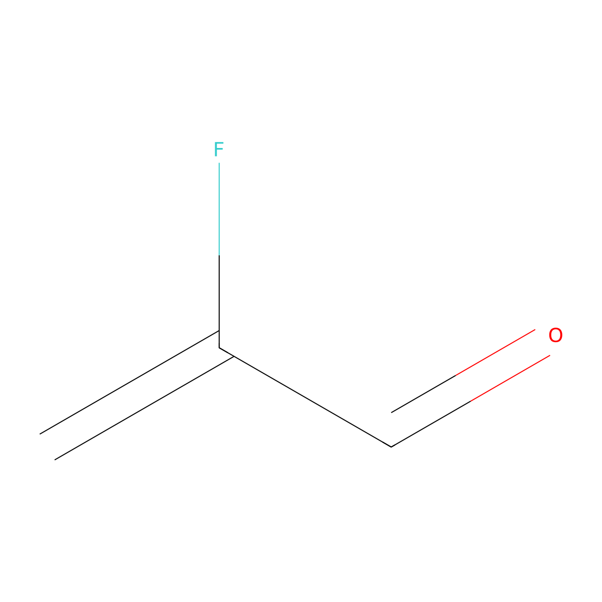 2-Fluoroacrolein molecular structure, CAS 13989-27-0