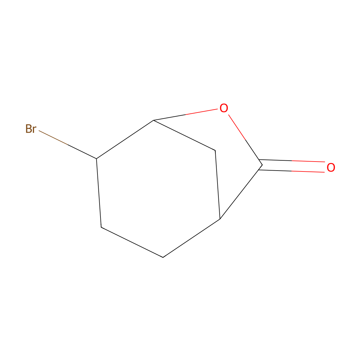(1S,4S,5S)-4-Bromo-6-oxabicyclo[3.2.1]octan-7-one molecular structure, CAS 139893-81-5