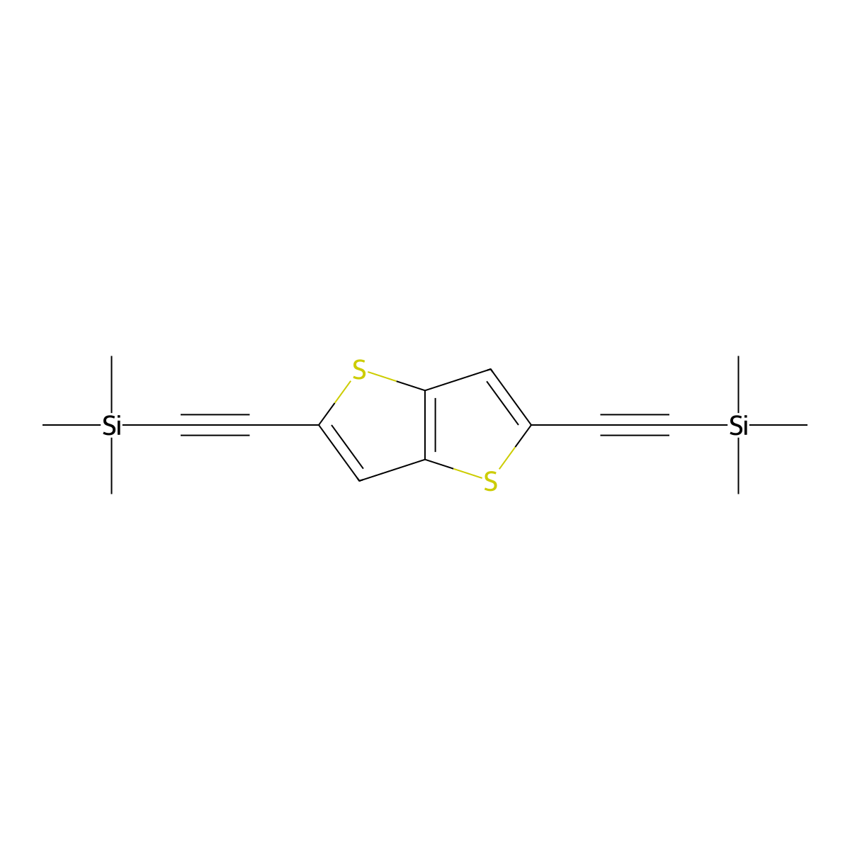 2,5-Bis[(trimethylsilyl)ethynyl]thieno[3,2-b]thiophene molecular structure, CAS 139896-65-4