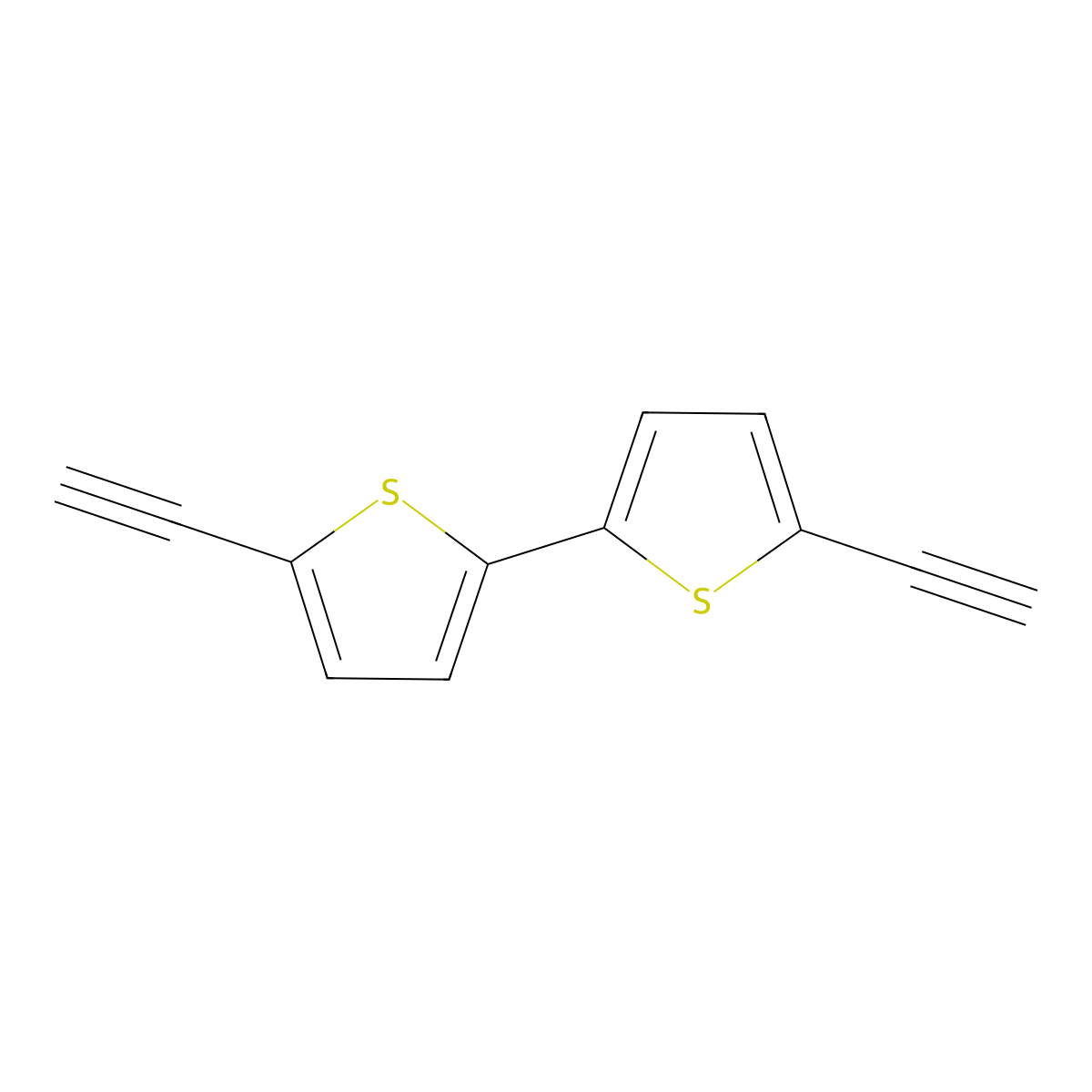 5,5'-Diethynyl-2,2'-bithiophene molecular structure, CAS 139896-68-7