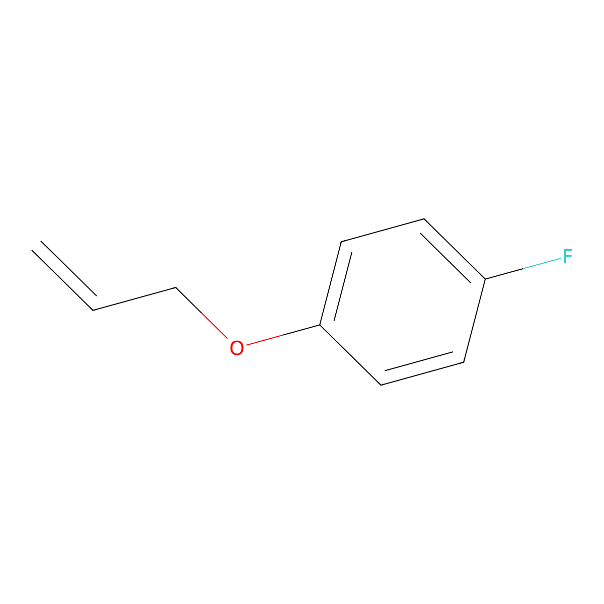 1-Fluoro-4-(prop-2-en-1-yloxy)benzene molecular structure, CAS 13990-72-2