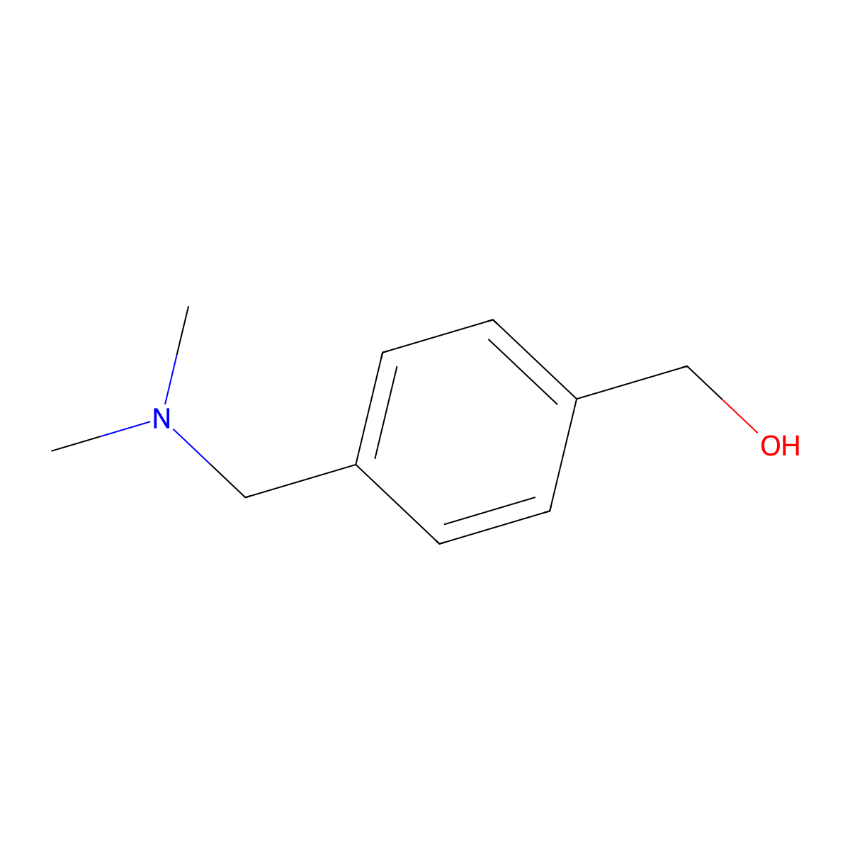 {4-[(Dimethylamino)methyl]phenyl}methanol molecular structure, CAS 13990-98-2