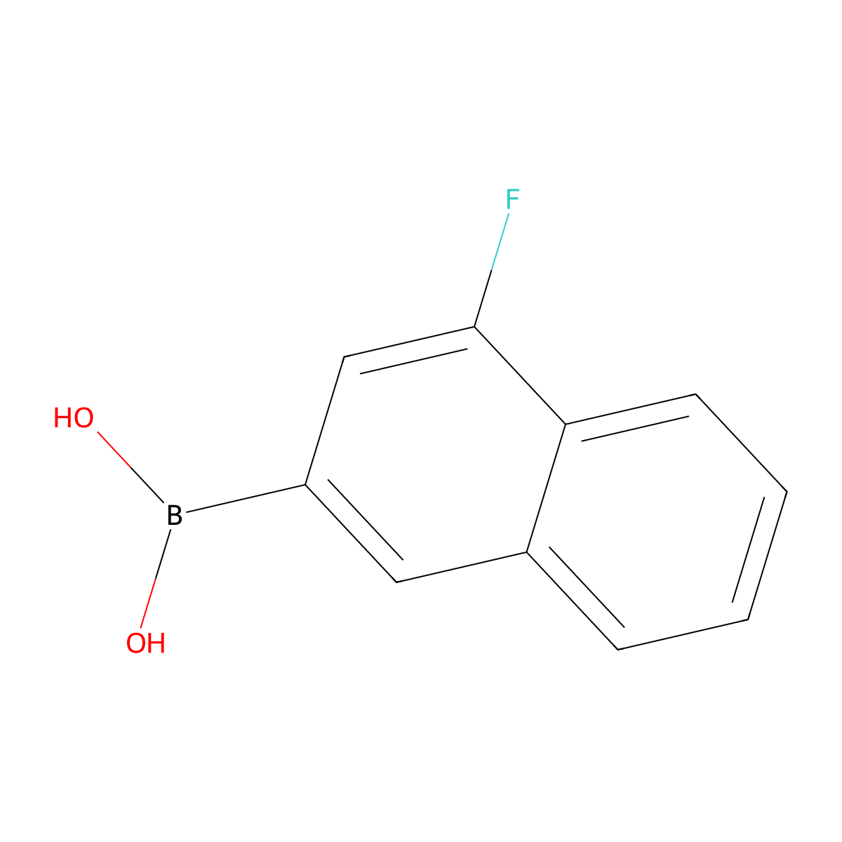 (4-Fluoronaphthalen-2-yl)boronic acid molecular structure, CAS 1399035-73-4