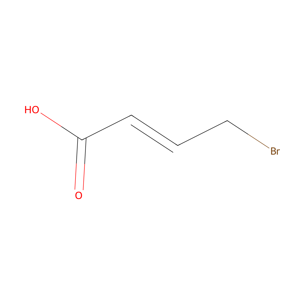 4-Bromocrotonic acid molecular structure, CAS 13991-36-1