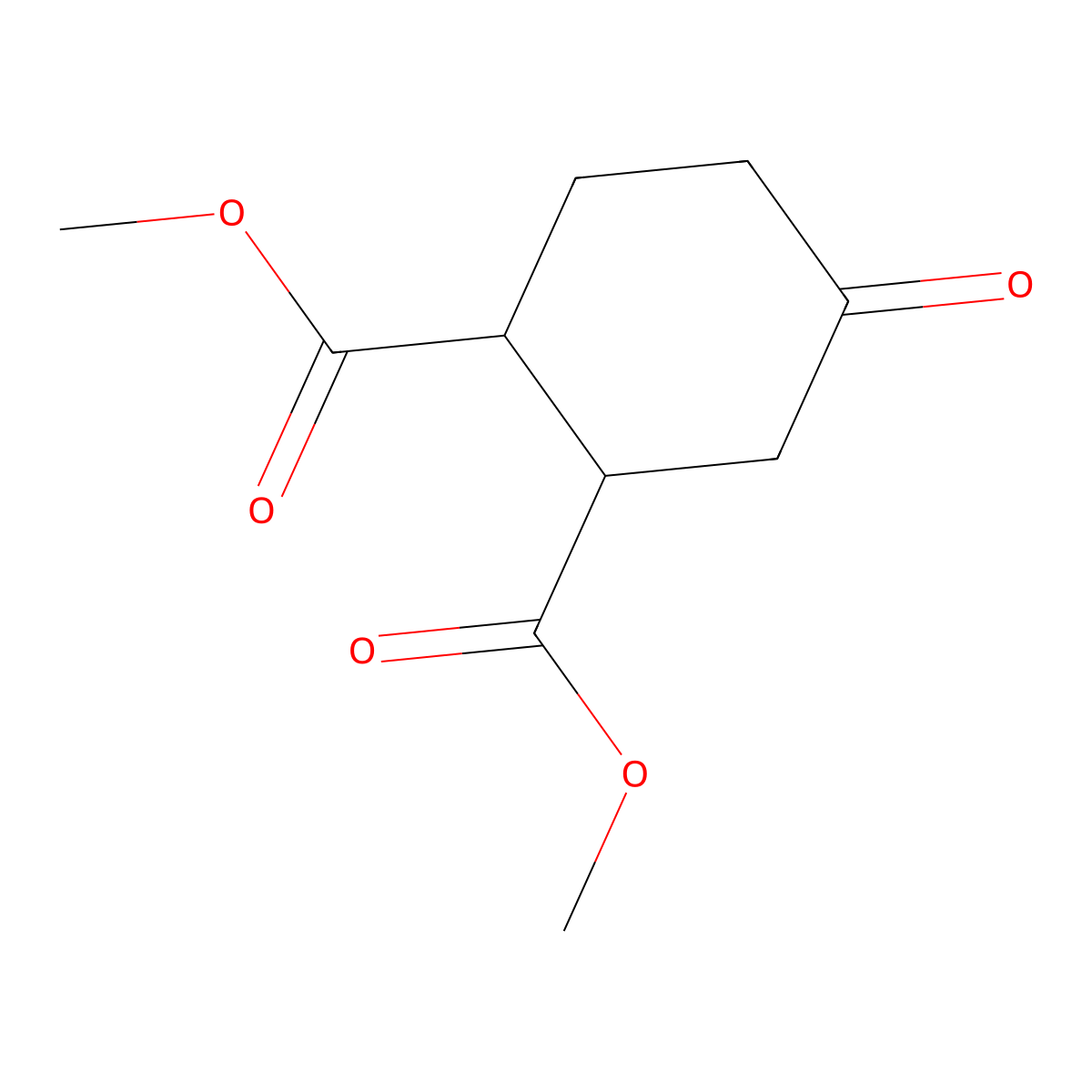 trans-4-Oxo-1,2-cyclohexanedicarboxylic acid dimethyl ester molecular structure, CAS 13991-44-1