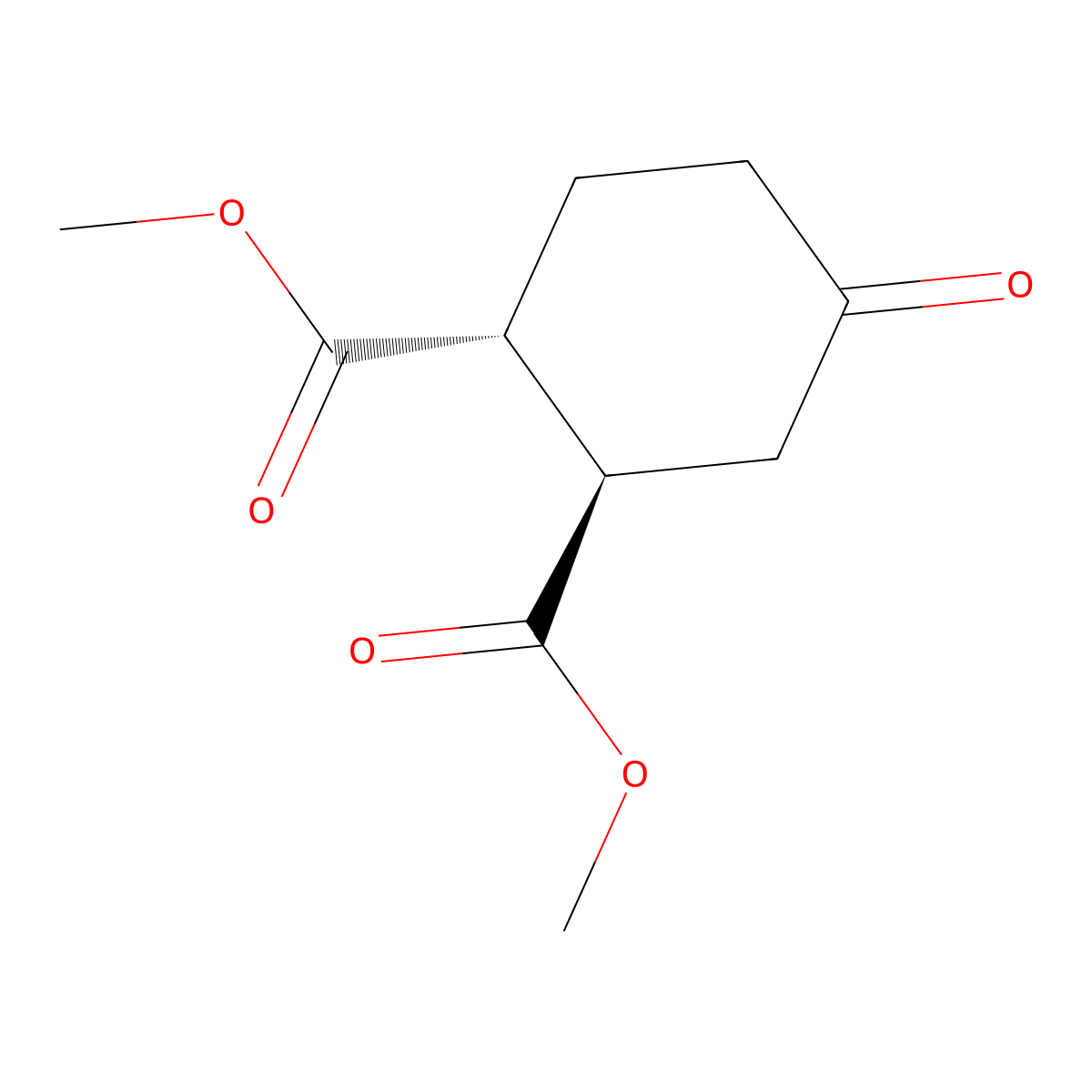 trans-4-Oxo-1,2-cyclohexanedicarboxylic acid dimethyl ester molecular structure, CAS 13991-44-1