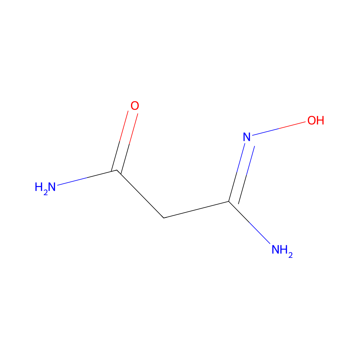 (3Z)-3-Amino-3-(hydroxyimino)propanamide molecular structure, CAS 139912-32-6