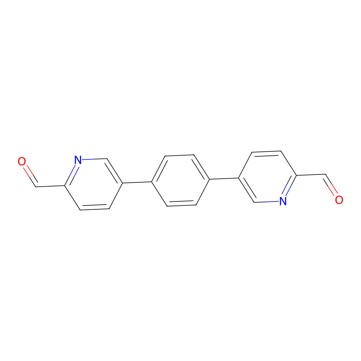 5,5'-(1,4-Phenylene)dipicolinaldehyde molecular structure, CAS 1399191-70-8