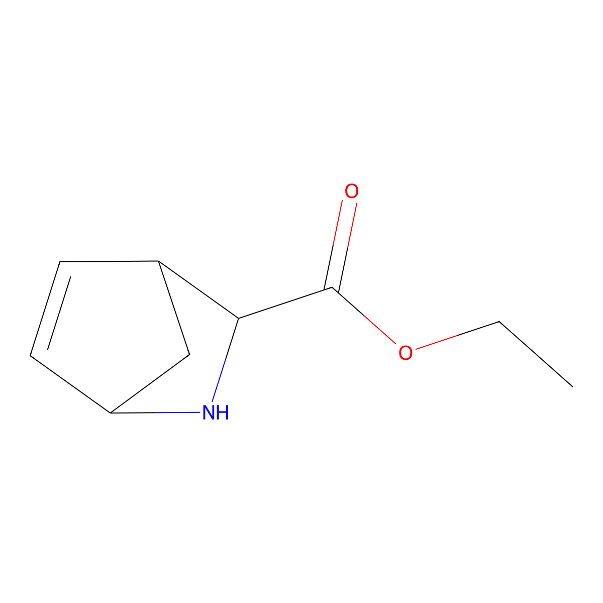 Ethyl 2-azabicyclo[2.2.1]hept-5-ene-3-carboxylate molecular structure, CAS 139927-19-8