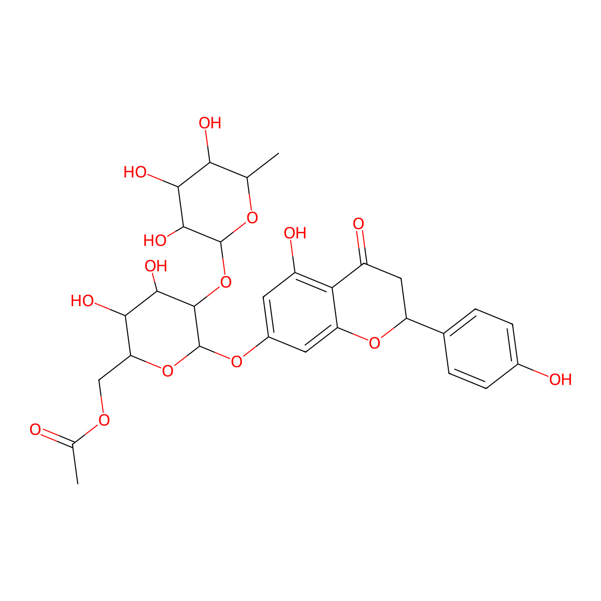Naringin 6''-acetate molecular structure, CAS 139934-60-4