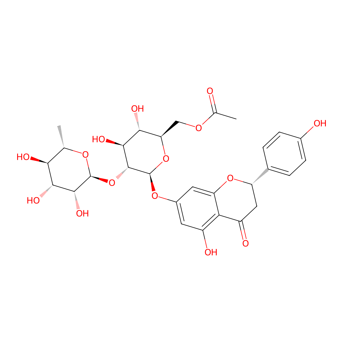 Naringin 6''-acetate molecular structure, CAS 139934-60-4