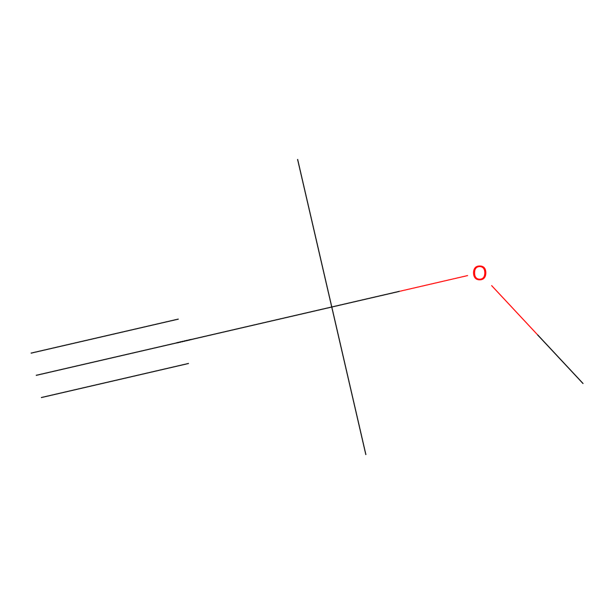 3-Methoxy-3-methylbut-1-yne molecular structure, CAS 13994-57-5
