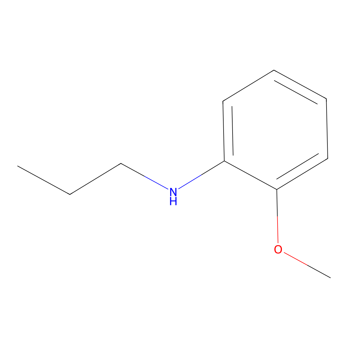 2-methoxy-N-propylaniline molecular structure, CAS 139944-56-2