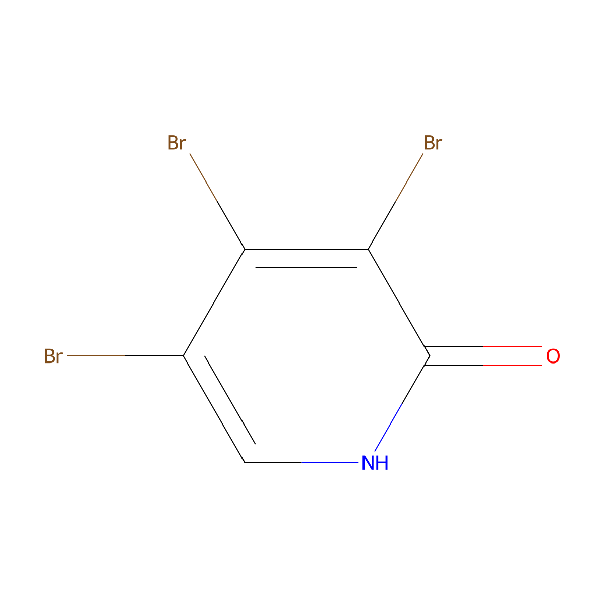 2-Hydroxy-3,4,5-tribromopyridine molecular structure, CAS 1399480-67-1