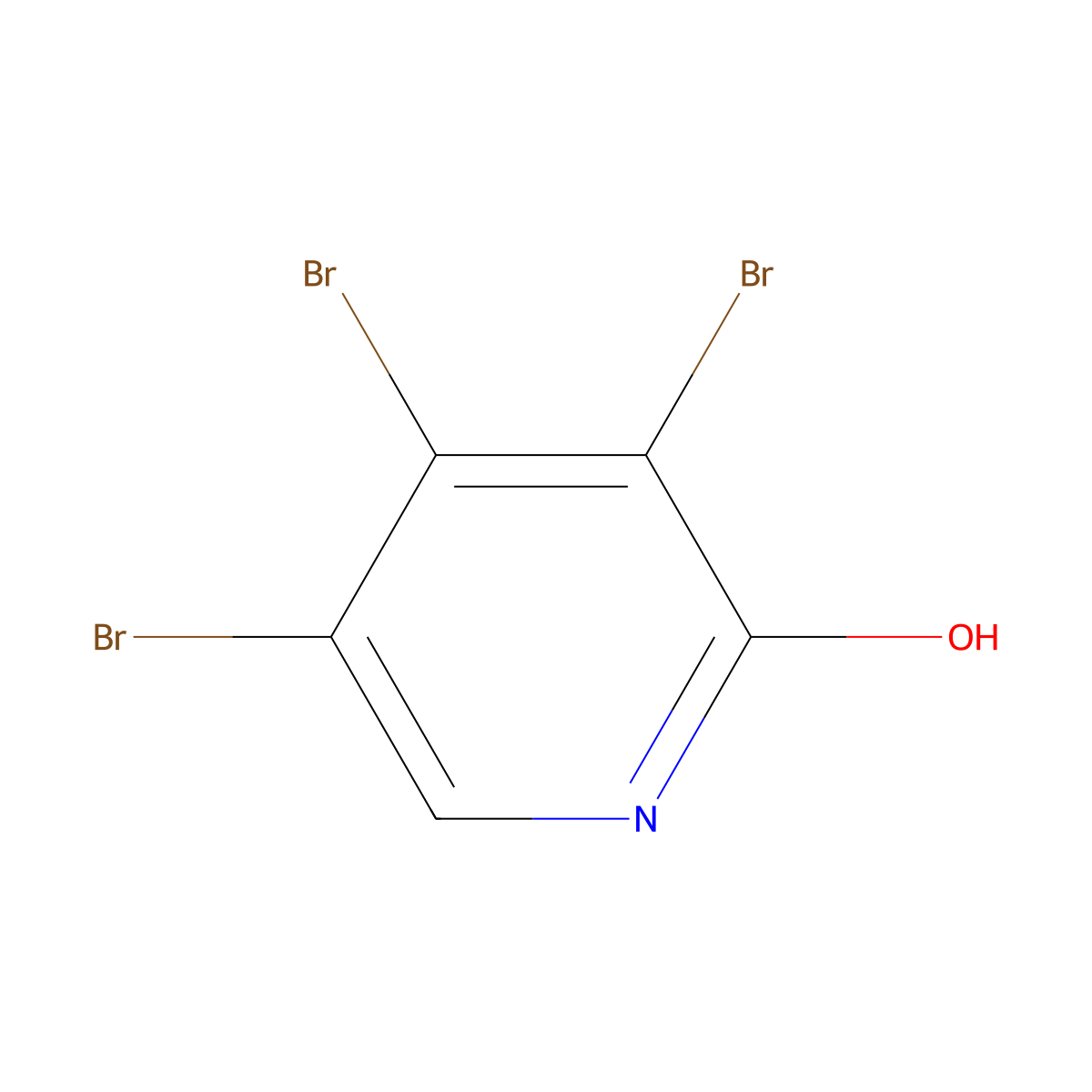 2-Hydroxy-3,4,5-tribromopyridine molecular structure, CAS 1399480-67-1