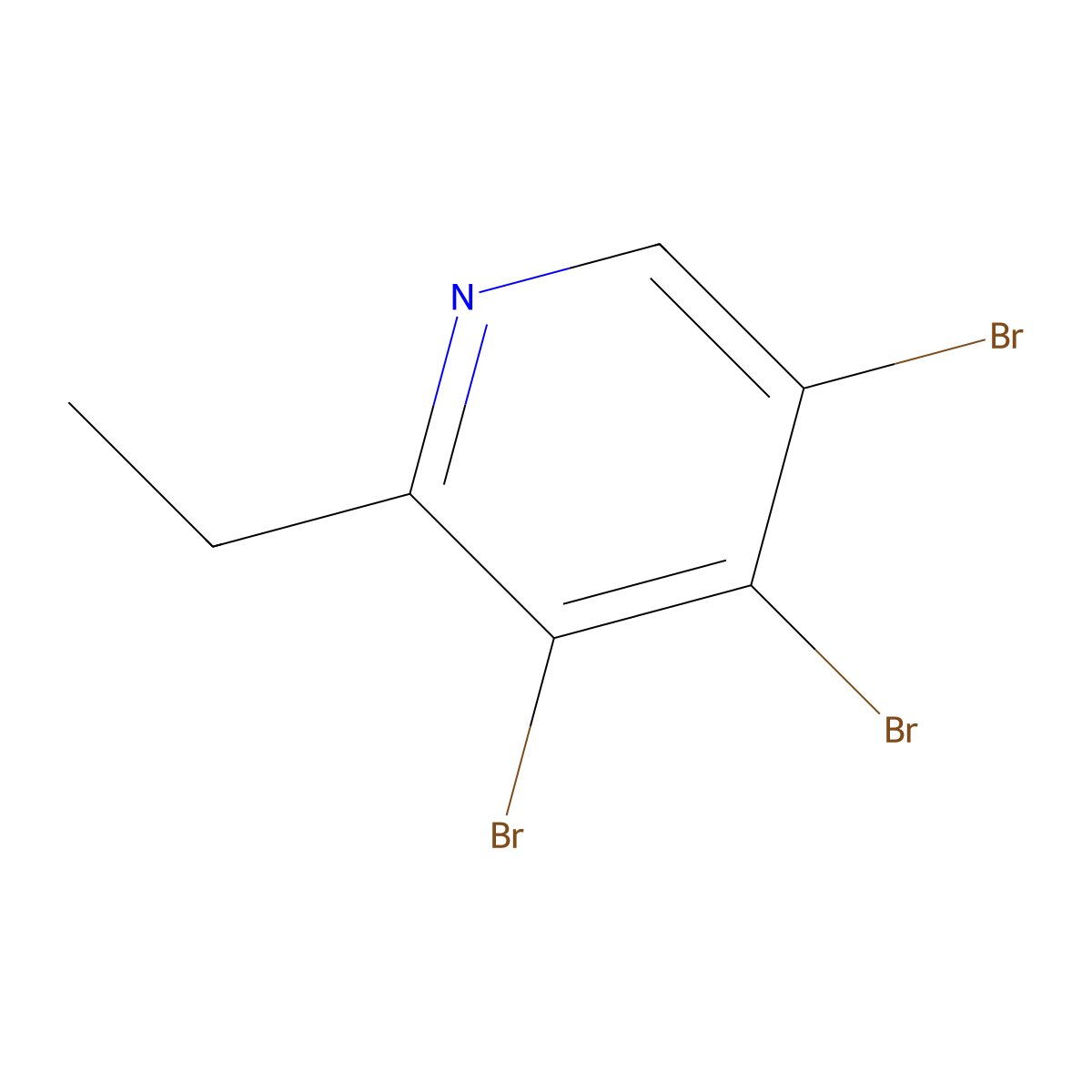2-Ethyl-3,4,5-tribromopyridine molecular structure, CAS 1399480-70-6