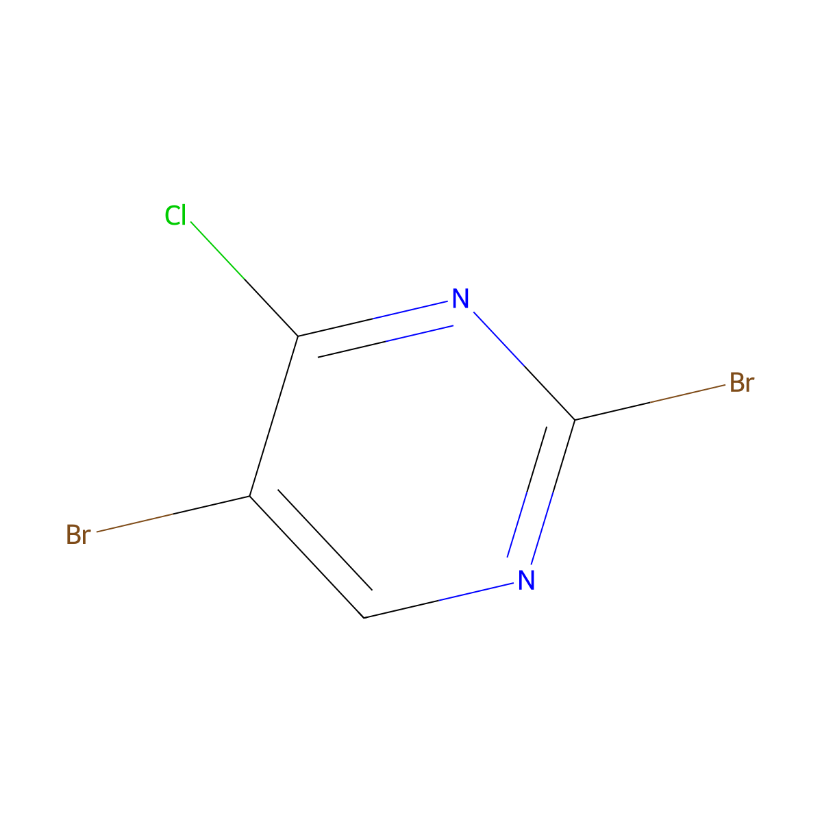 2,5-Dibromo-4-chloropyrimidine molecular structure, CAS 1399480-86-4