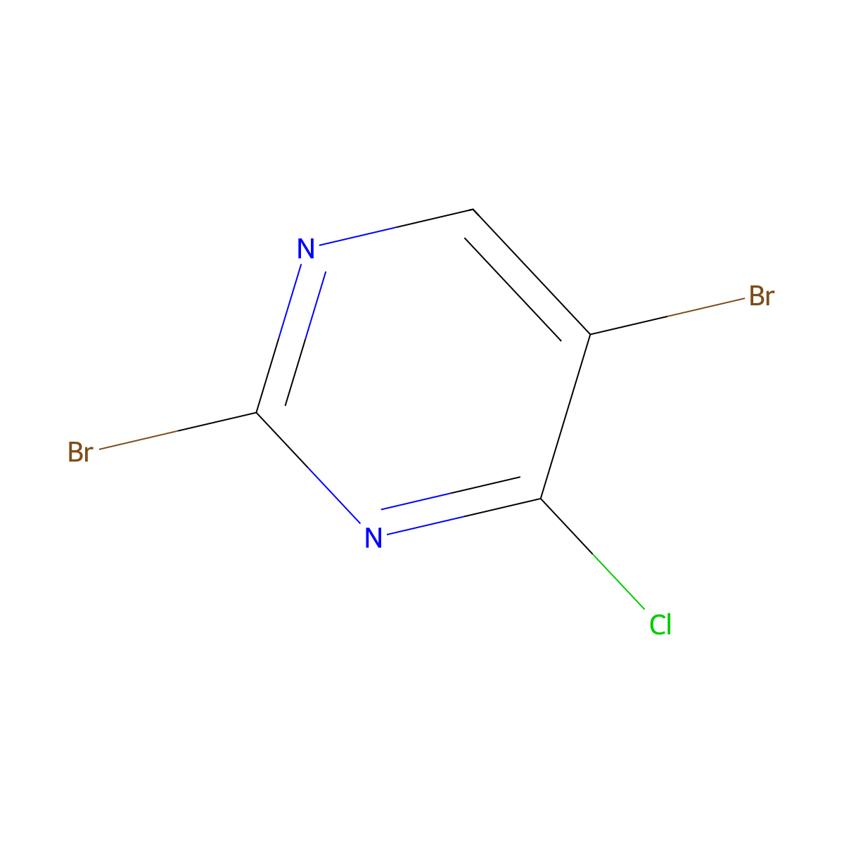 2,5-Dibromo-4-chloropyrimidine molecular structure, CAS 1399480-86-4