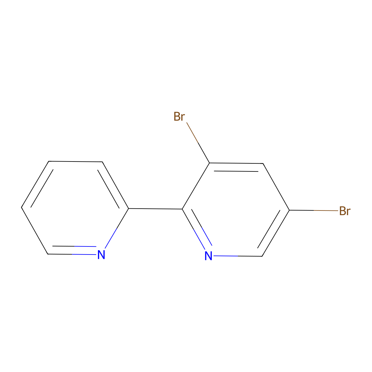 3,5-Dibromo-2-(2-pyridyl)pyridine molecular structure, CAS 1399481-28-7