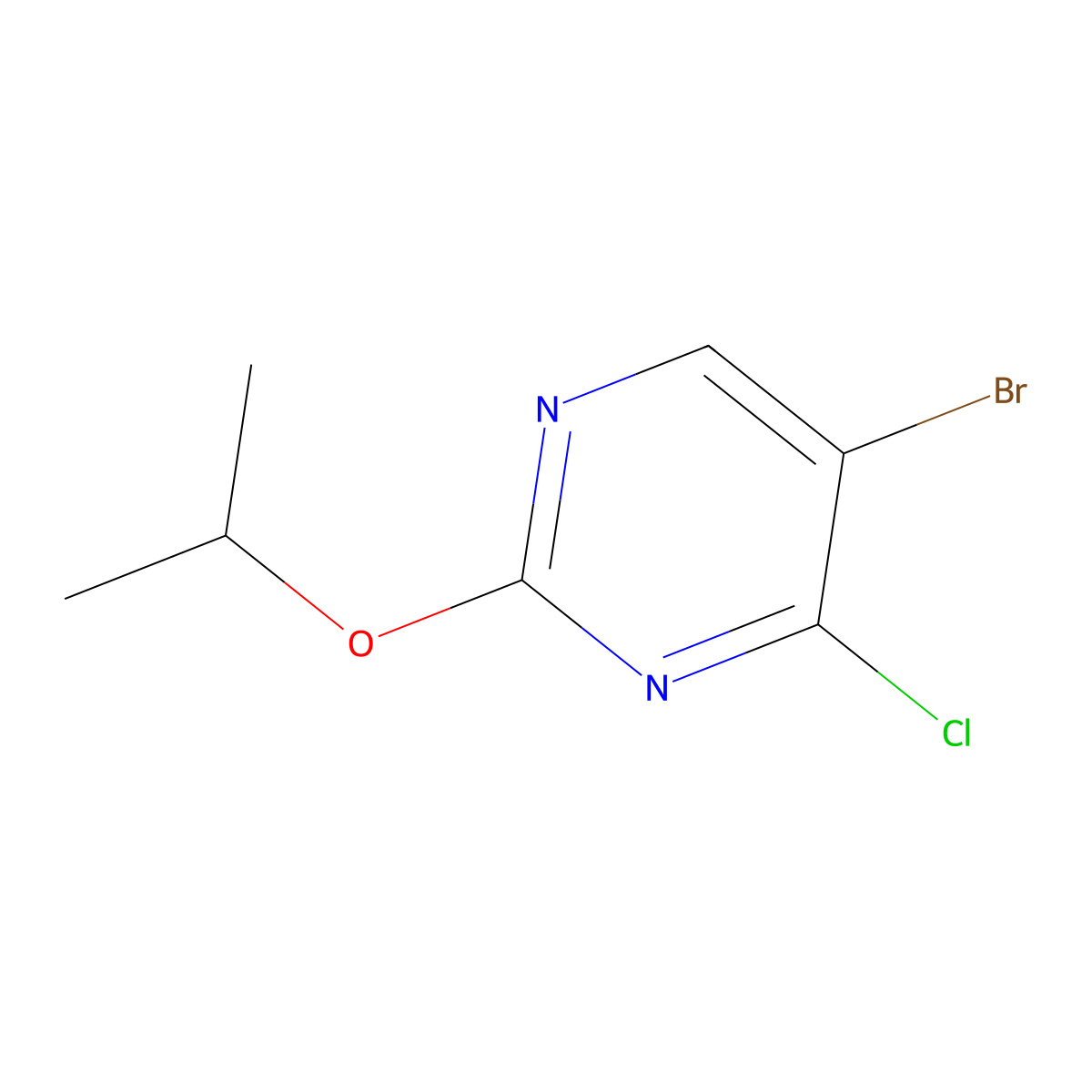 4-Chloro-5-bromo-2-(iso-propoxy)pyrimidine molecular structure, CAS 1399481-53-8