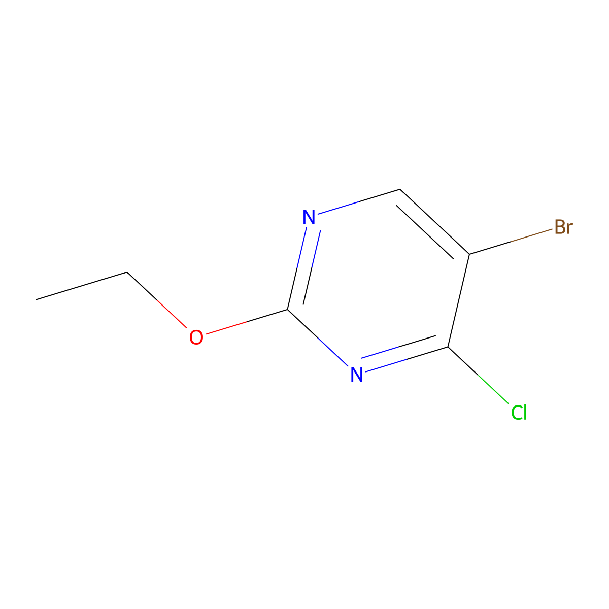 4-Chloro-5-bromo-2-(ethoxy)pyrimidine molecular structure, CAS 1399481-71-0