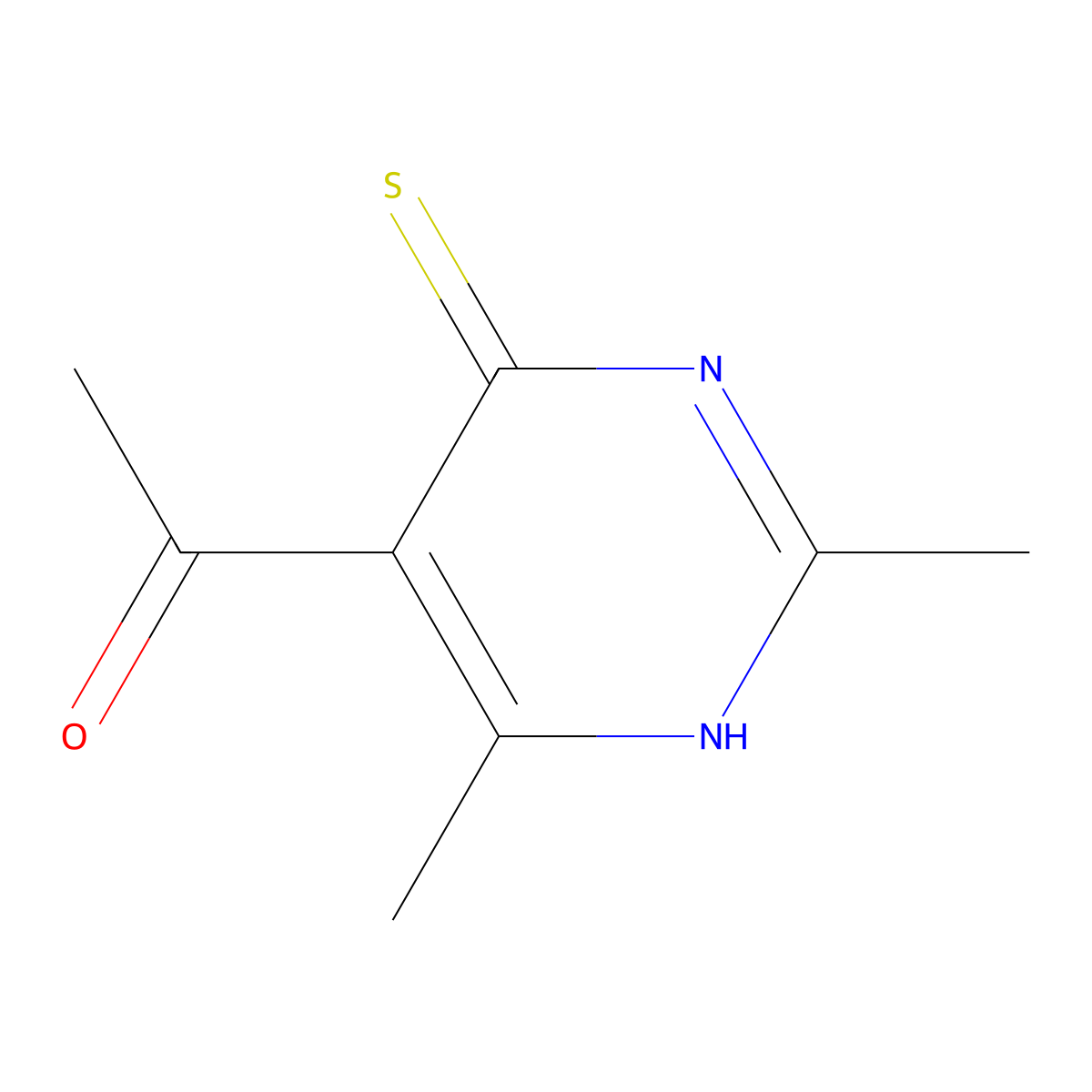 1-(4-Mercapto-2,6-dimethylpyrimidin-5-yl)ethanone molecular structure, CAS 13995-17-0