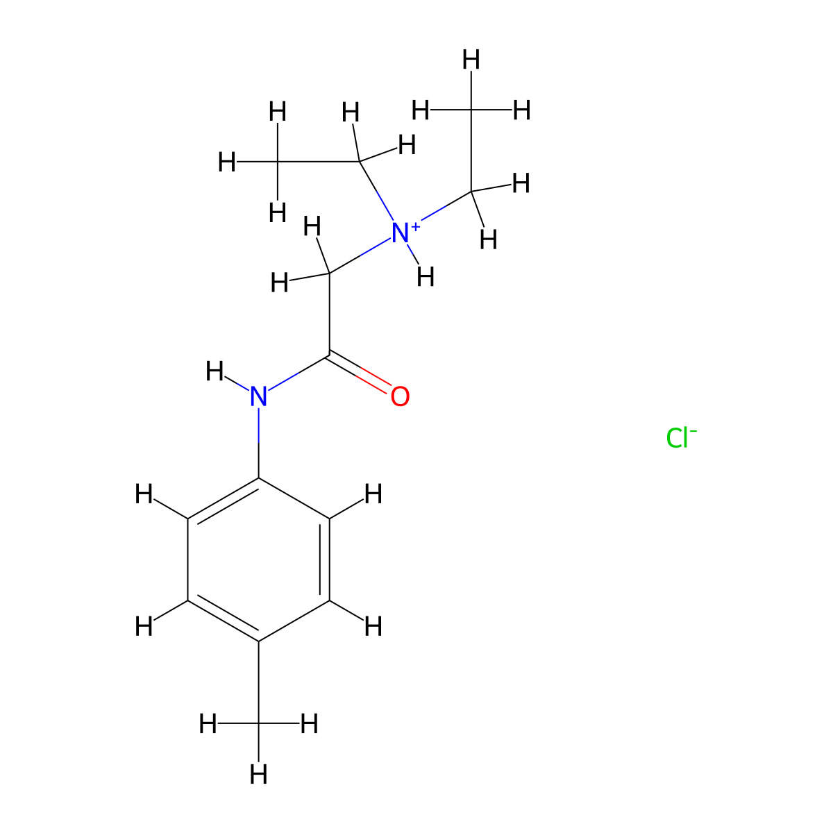 p-Acetotoluidide, 2-(diethylamino)-, hydrochloride molecular structure, CAS 13995-54-5