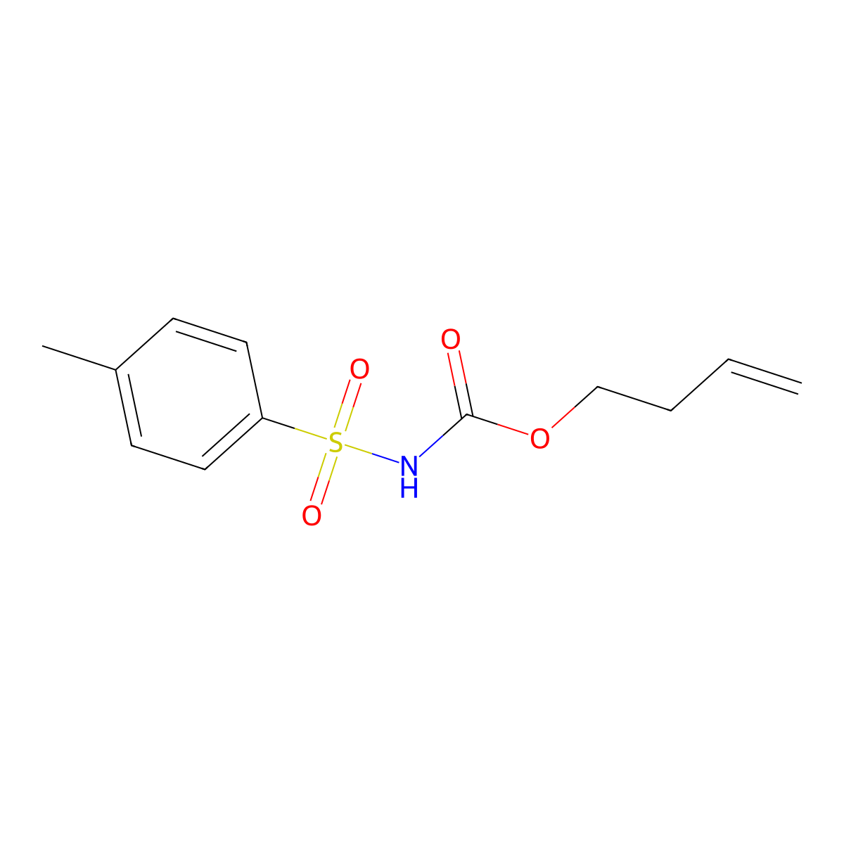 but-3-en-1-yl N-(4-methylbenzenesulfonyl)carbamate molecular structure, CAS 139951-63-6