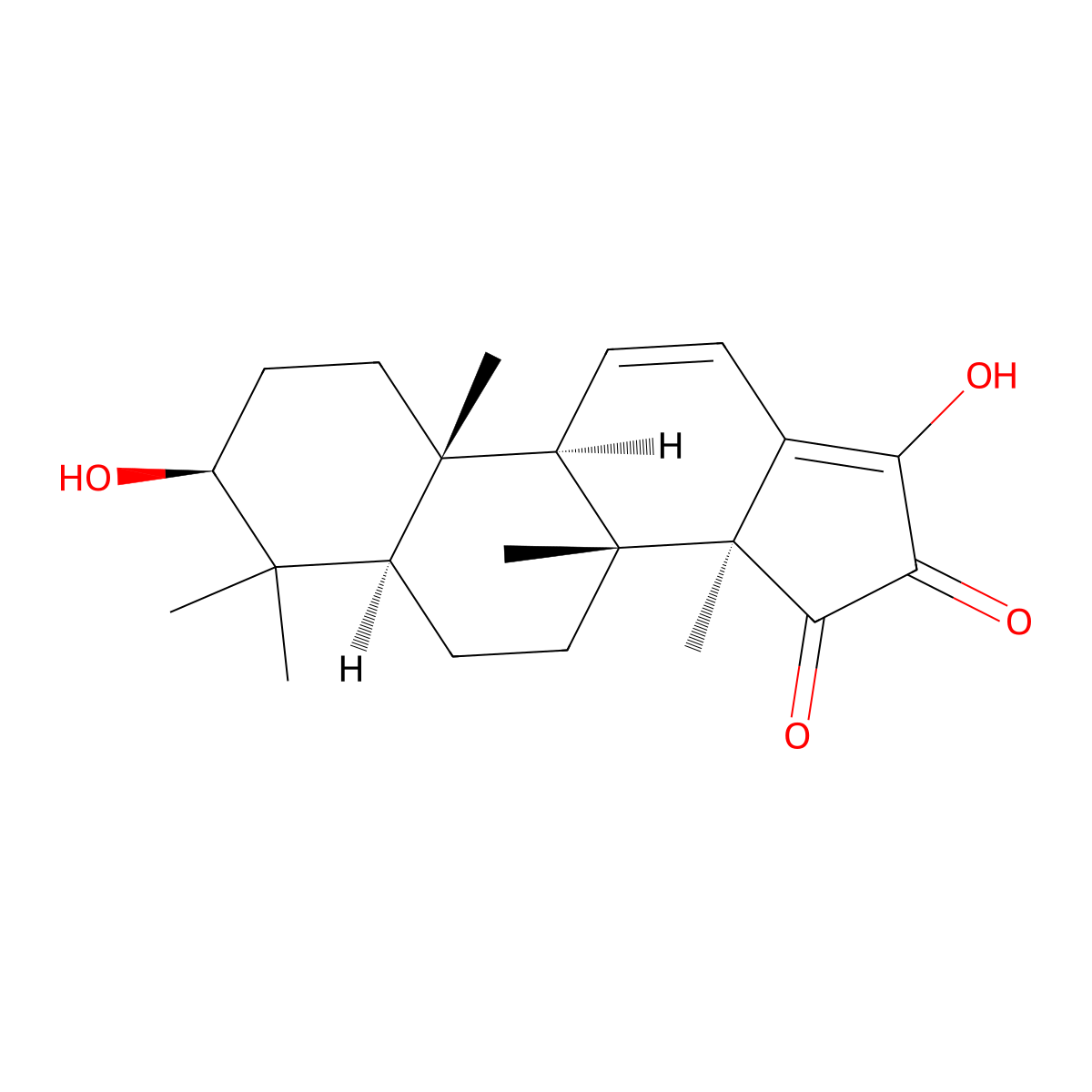 (3beta,5alpha)-3,17-Dihydroxy-4,4,8,14-tetramethyl-18-norandrosta-11,13(17)-diene-15,16-dione molecular structure, CAS 139954-00-0