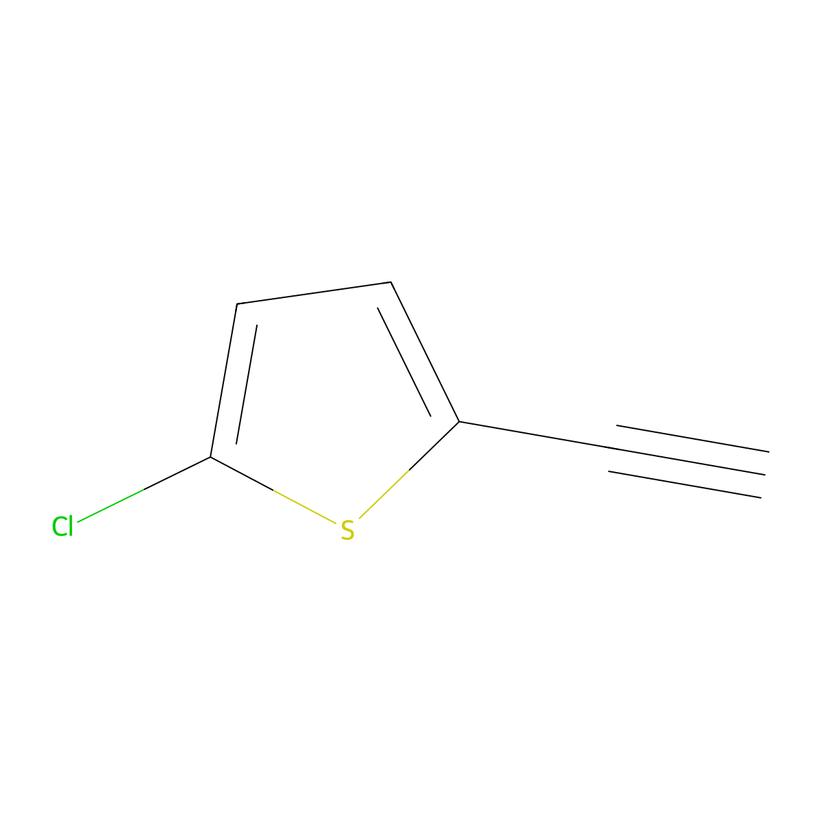 2-Chloro-5-ethynylthiophene molecular structure, CAS 139957-82-7