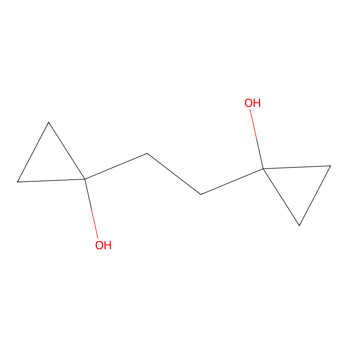 1-[2-(1-Hydroxycyclopropyl)ethyl]cyclopropanol molecular structure, CAS 139963-74-9