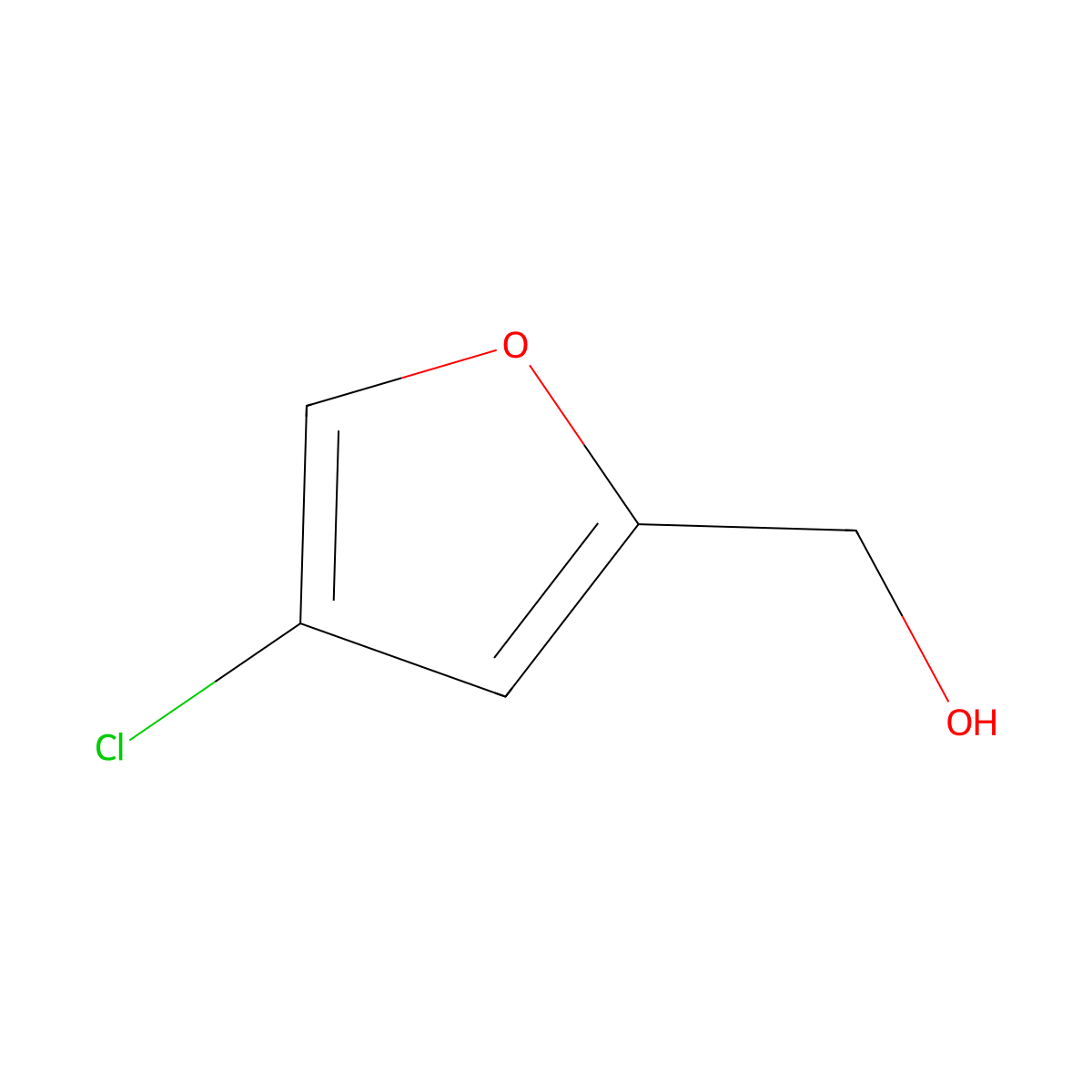 (4-Chlorofuran-2-yl)methanol molecular structure, CAS 1399652-62-0
