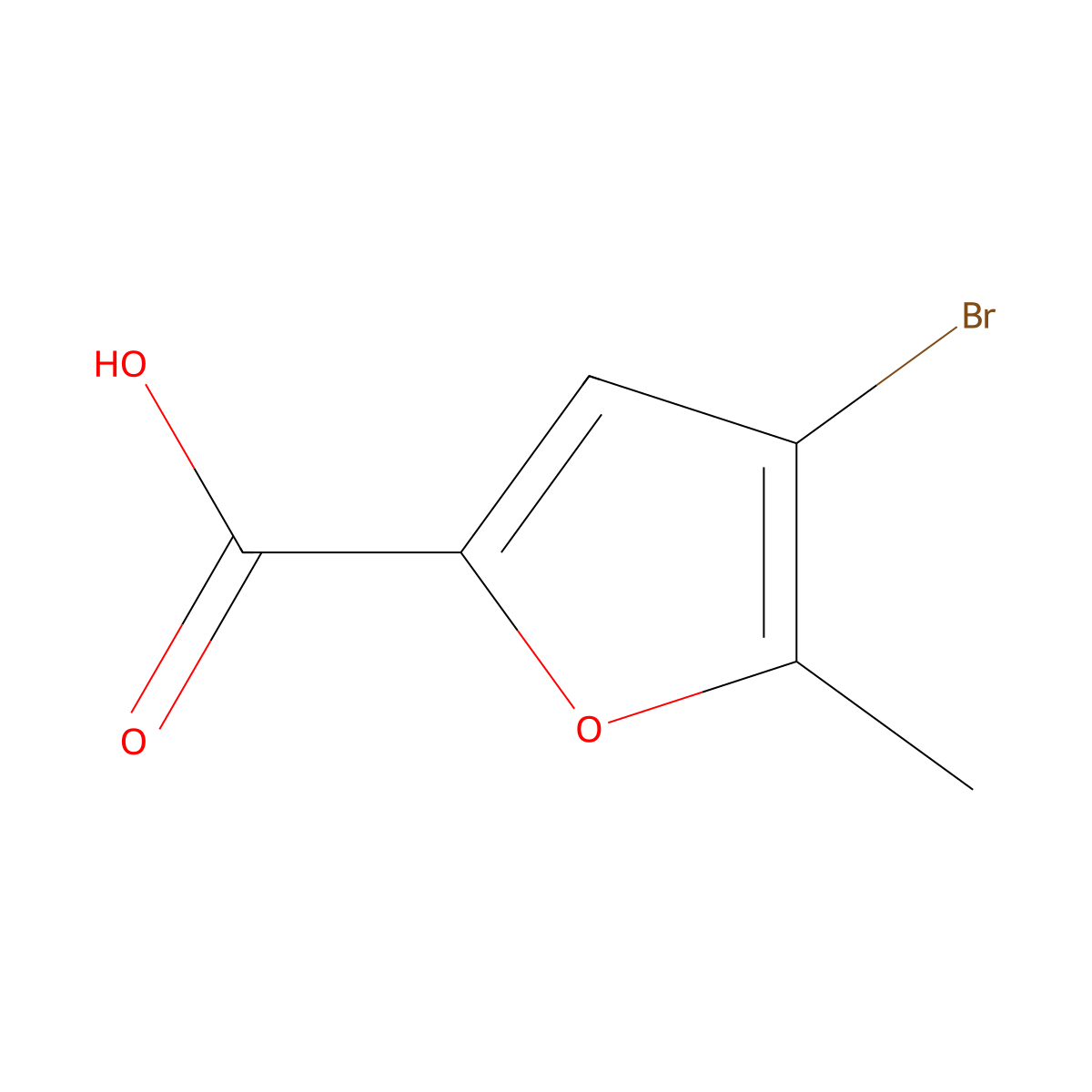 4-Bromo-5-methylfuran-2-carboxylic acid molecular structure, CAS 1399653-21-4