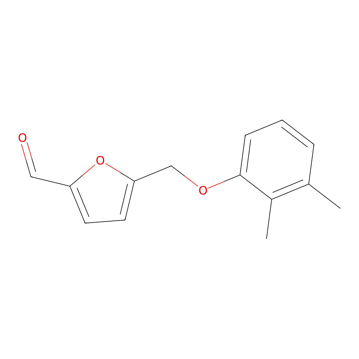 5-((2,3-Dimethylphenoxy)methyl)furan-2-carbaldehyde molecular structure, CAS 1399654-27-3