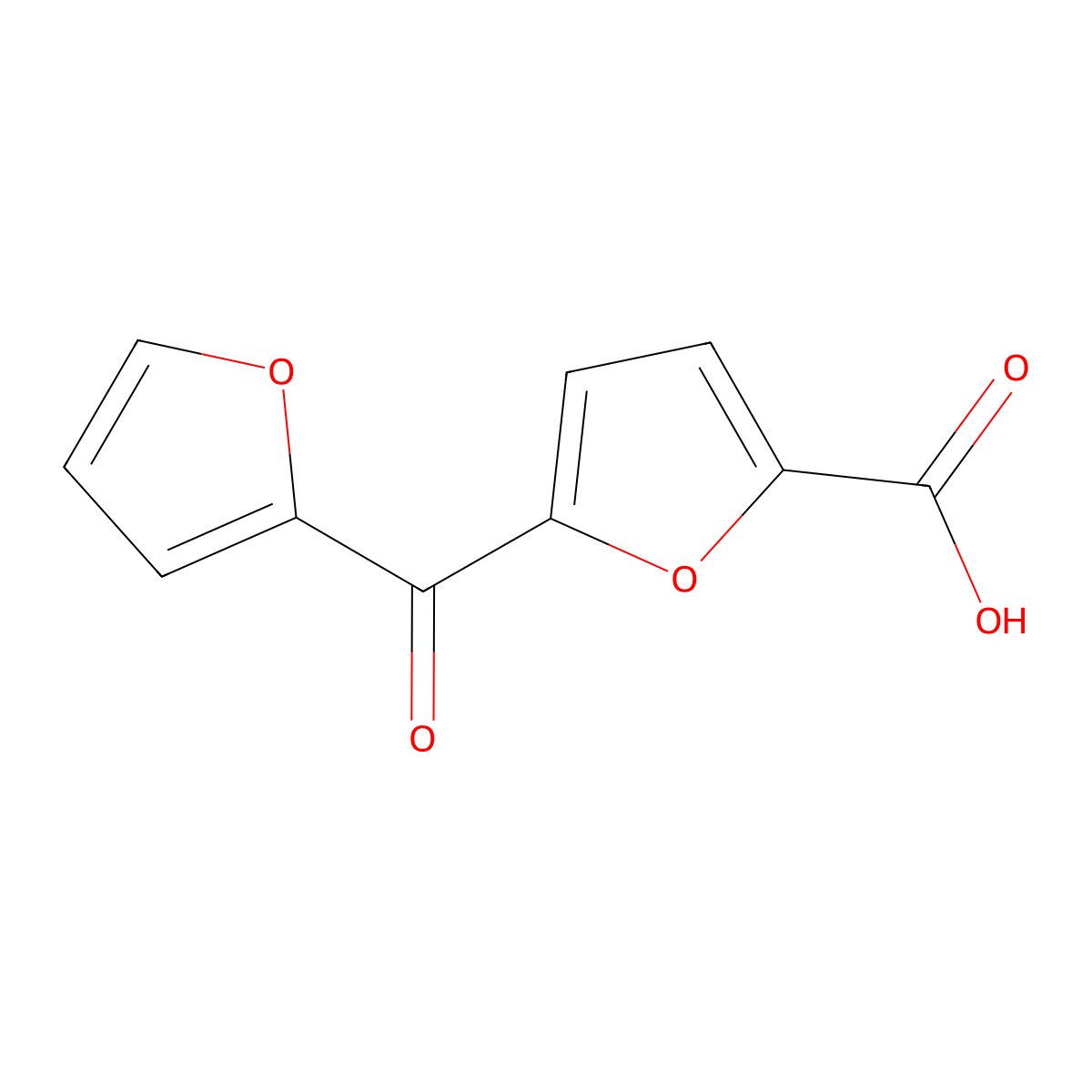 5-(Furan-2-carbonyl)furan-2-carboxylic acid molecular structure, CAS 1399657-85-2