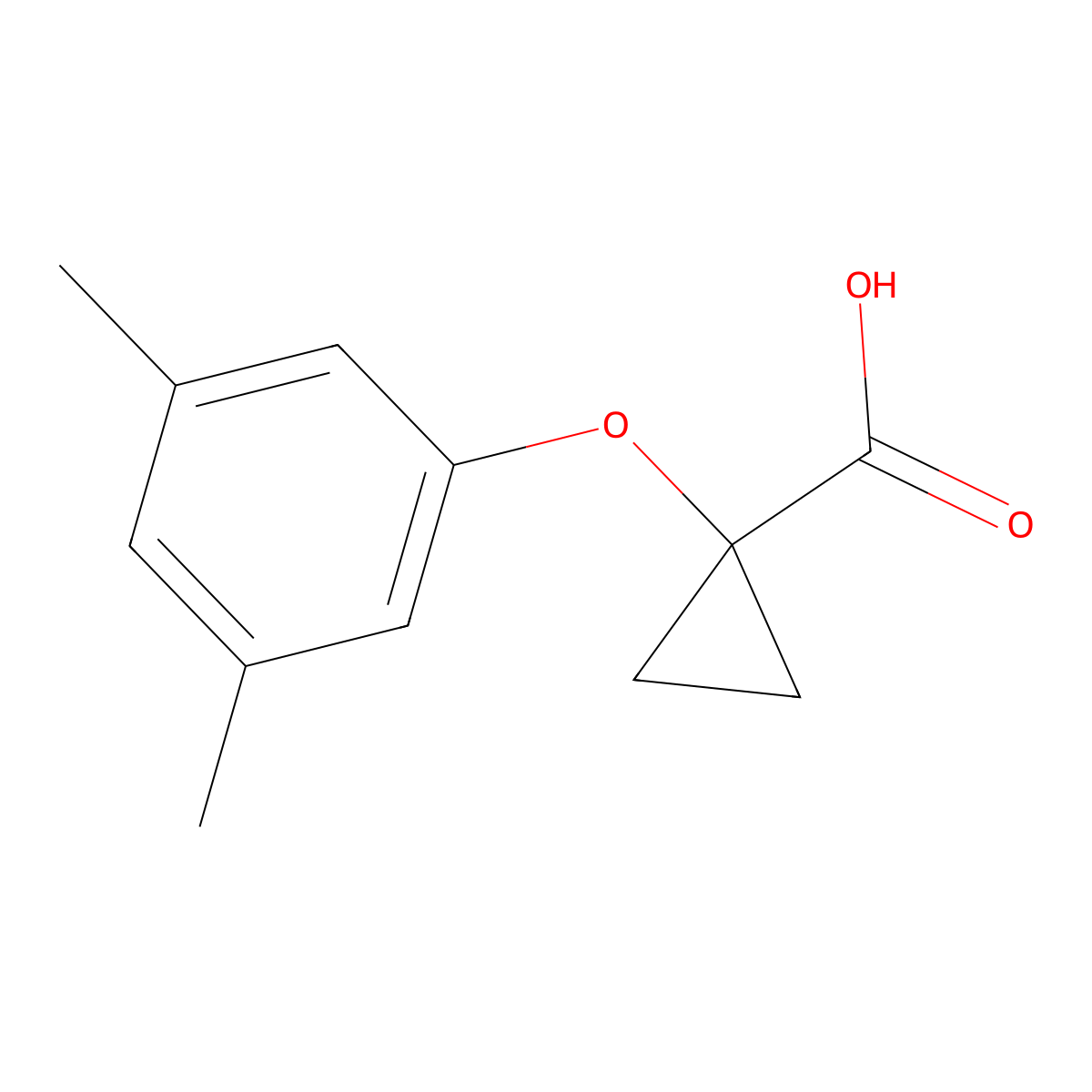 1-(3,5-Dimethylphenoxy)cyclopropanecarboxylic acid molecular structure, CAS 1399658-20-8