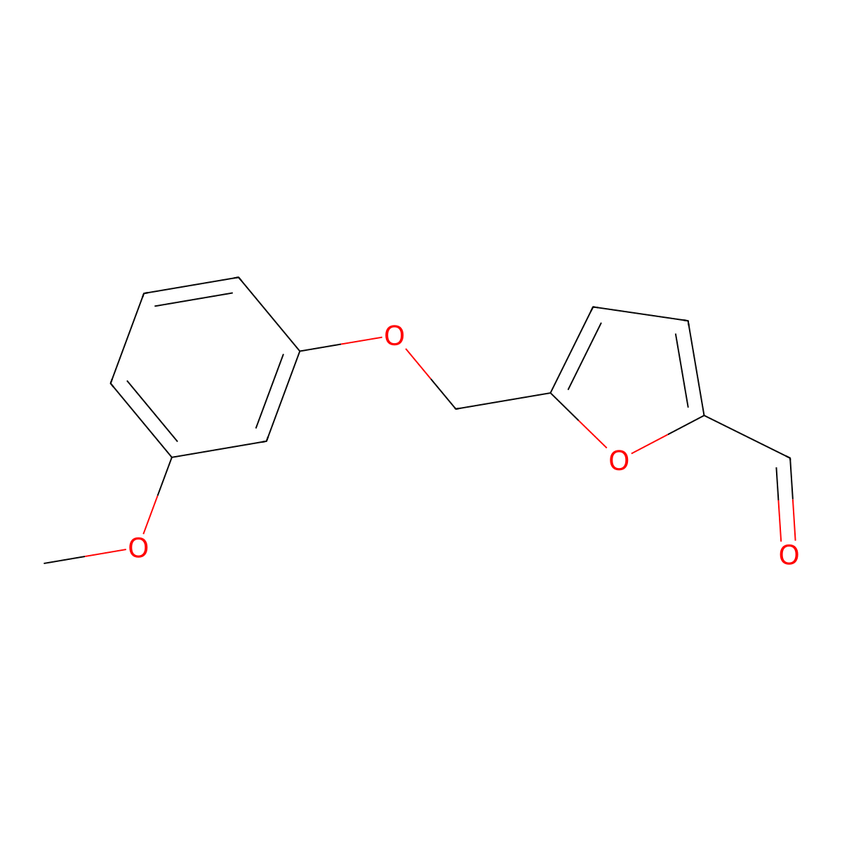 5-((3-Methoxyphenoxy)methyl)furan-2-carbaldehyde molecular structure, CAS 1399658-57-1