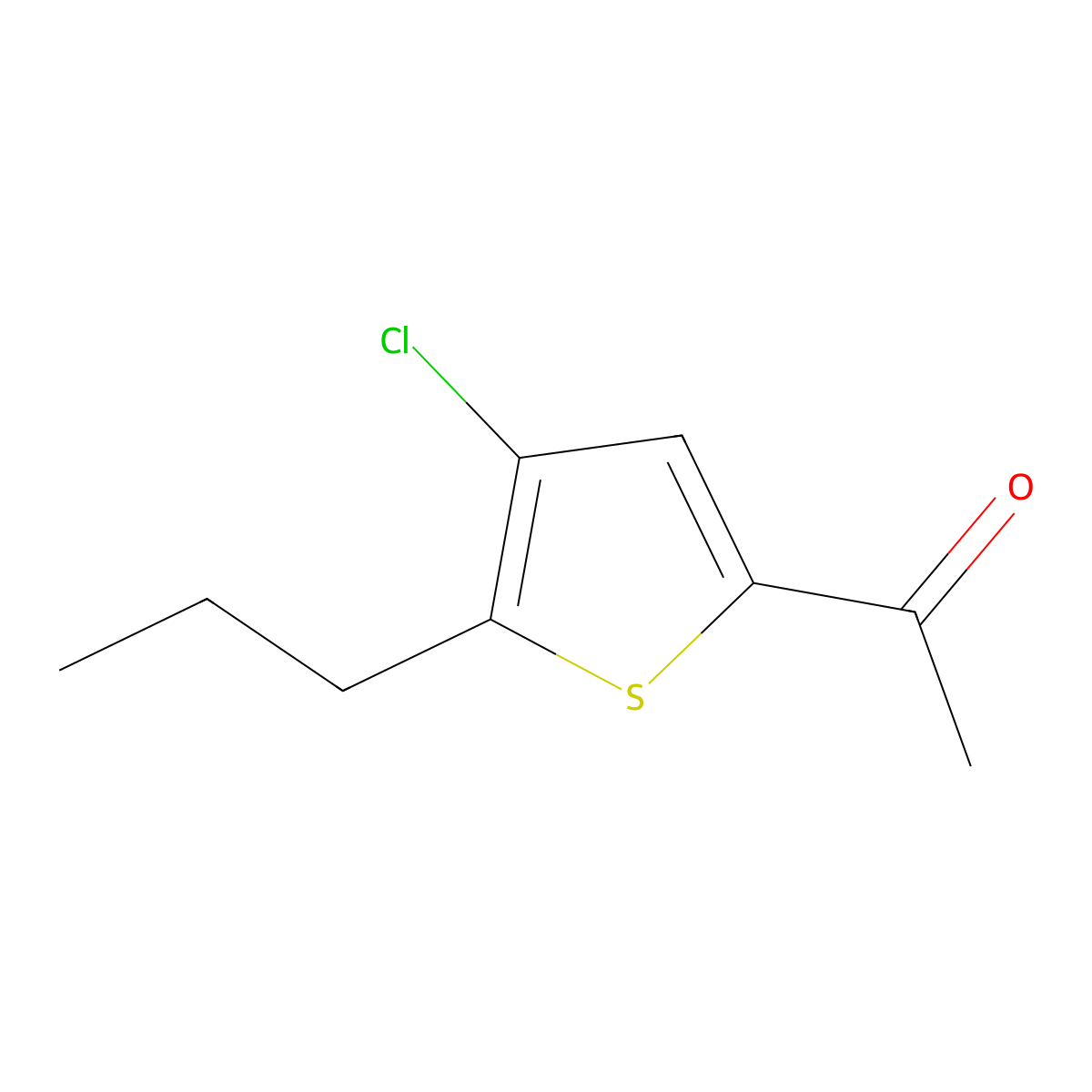 1-(4-Chloro-5-propylthiophen-2-yl)ethanone molecular structure, CAS 1399659-48-3