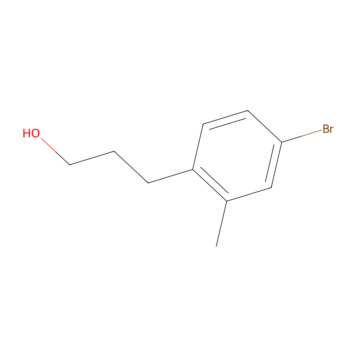 3-(4-Bromo-2-methylphenyl)propan-1-ol molecular structure, CAS 1399661-03-0