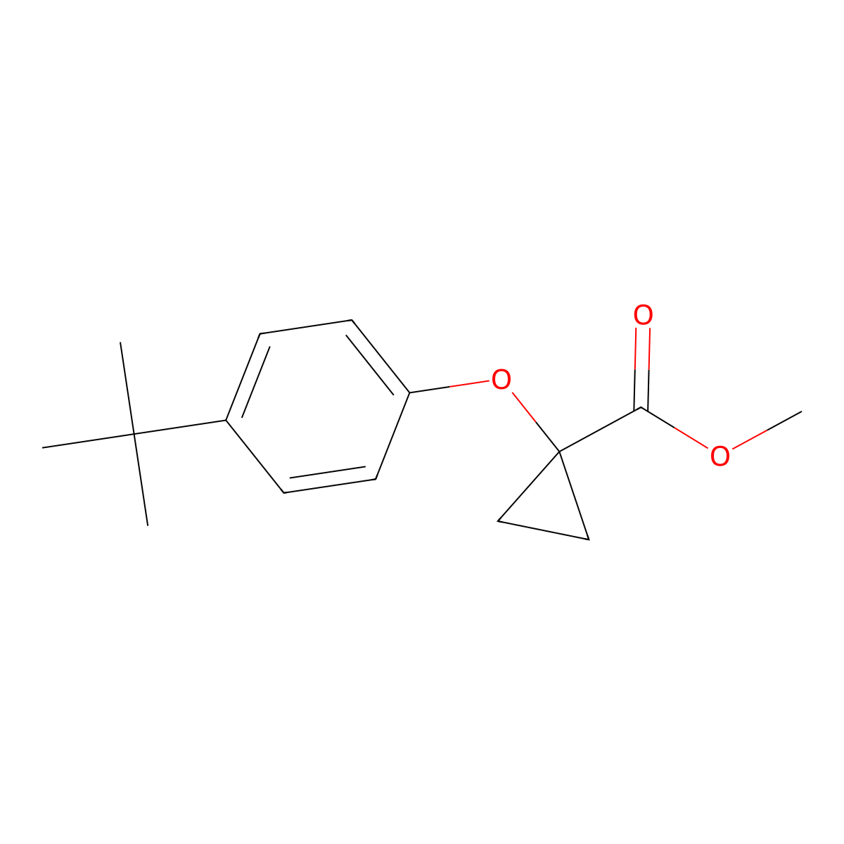 1-(4-tert-Butyl-phenoxy)-cyclopropanecarboxylic acid methyl ester molecular structure, CAS 1399661-40-5