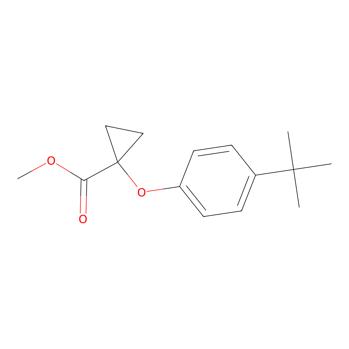 1-(4-tert-Butyl-phenoxy)-cyclopropanecarboxylic acid methyl ester molecular structure, CAS 1399661-40-5
